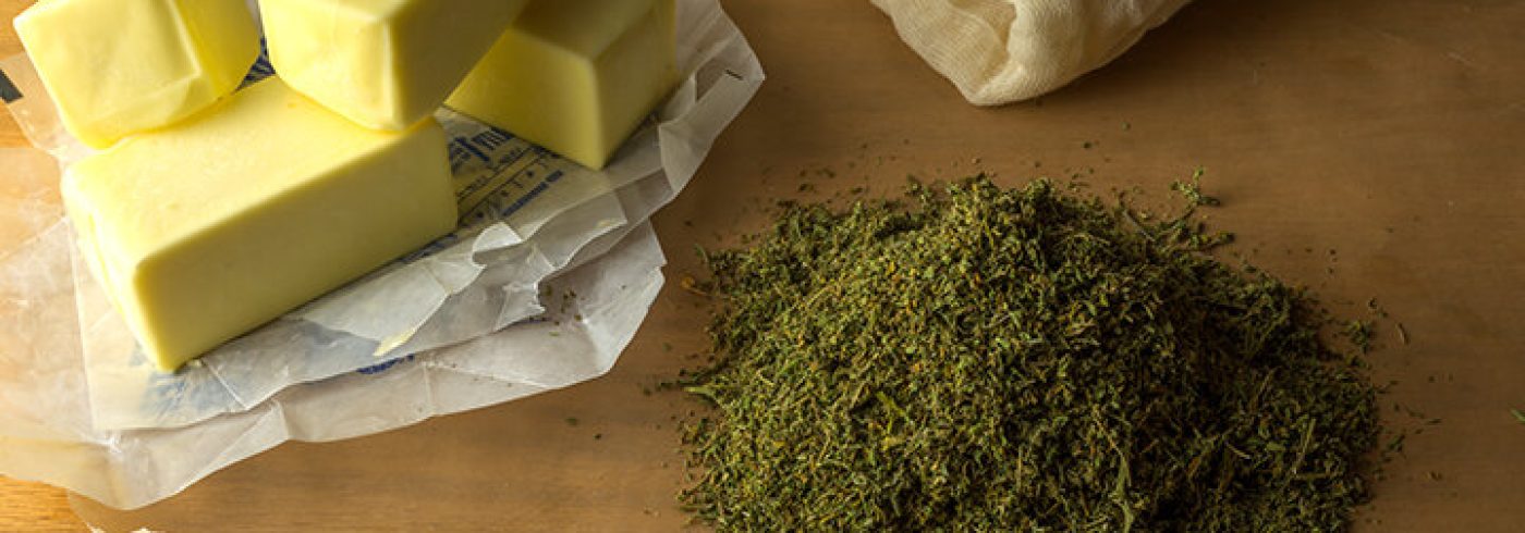 Here are seven easy steps for a great cannabutter - from the boiling of the butter/marijuana mixture to the straining and the cooling. Courtesy Bruce Wolf
